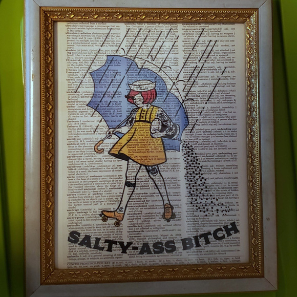 Other - SALTY ASS BITCH Framed Print